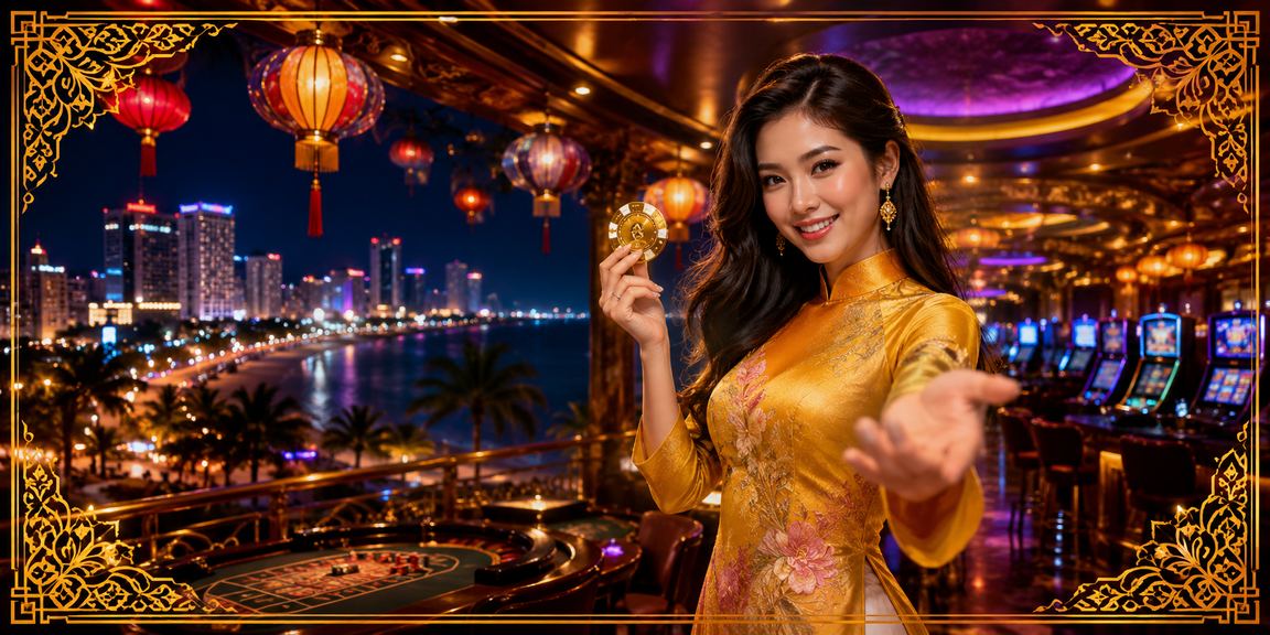 Người chơi tận hưởng casino trực tuyến tại Nha Trang về đêm